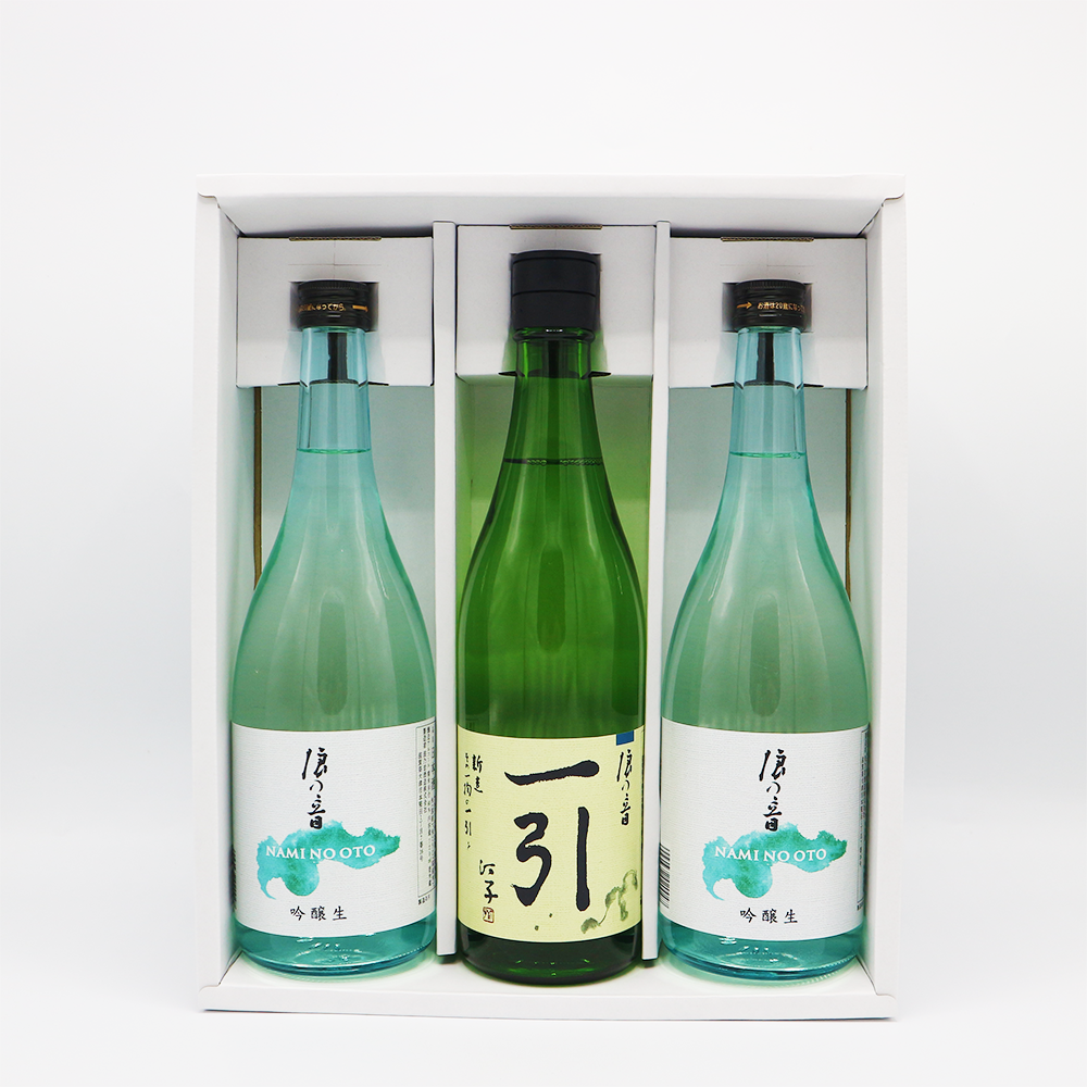 お中元限定セット【一引(本醸造無濾過生原酒)1本・吟醸生2本】720ml3本セット(N-50)