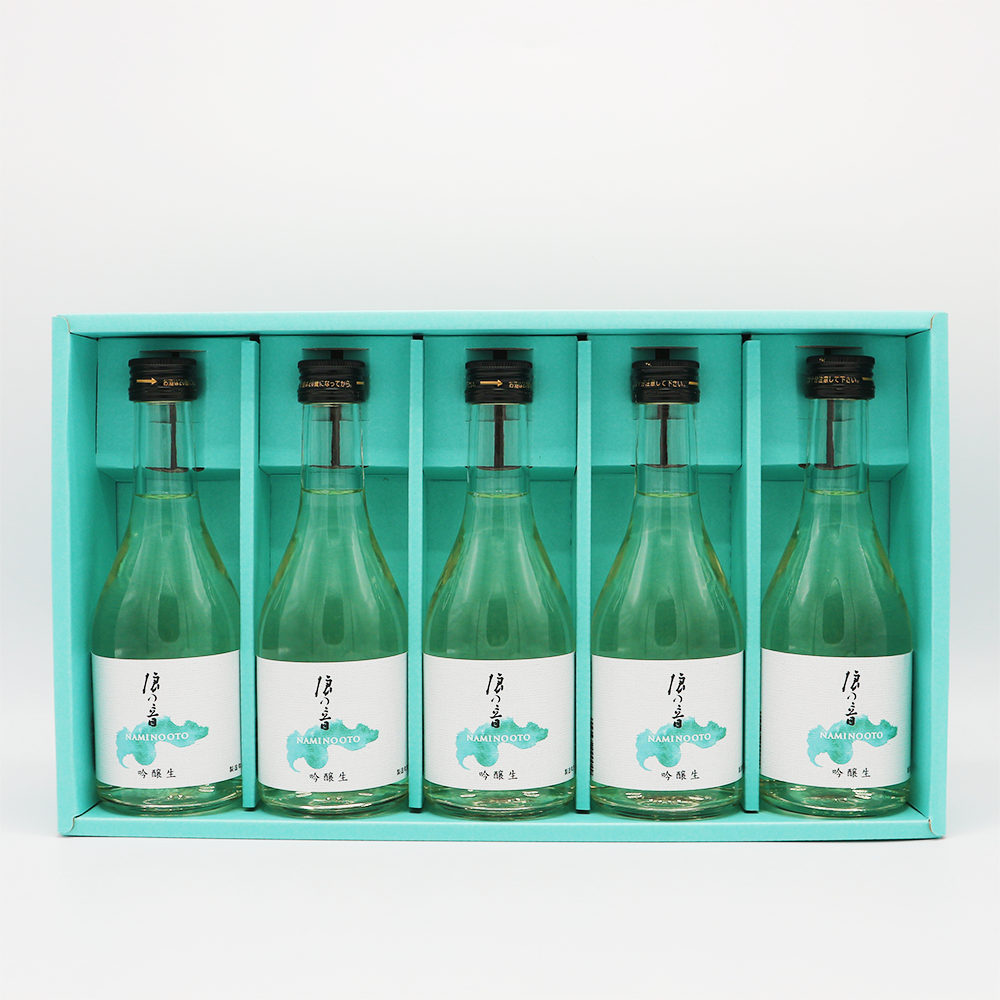 お中元限定セット【浪乃音 吟醸生 300ML 5本セット】(S-30)