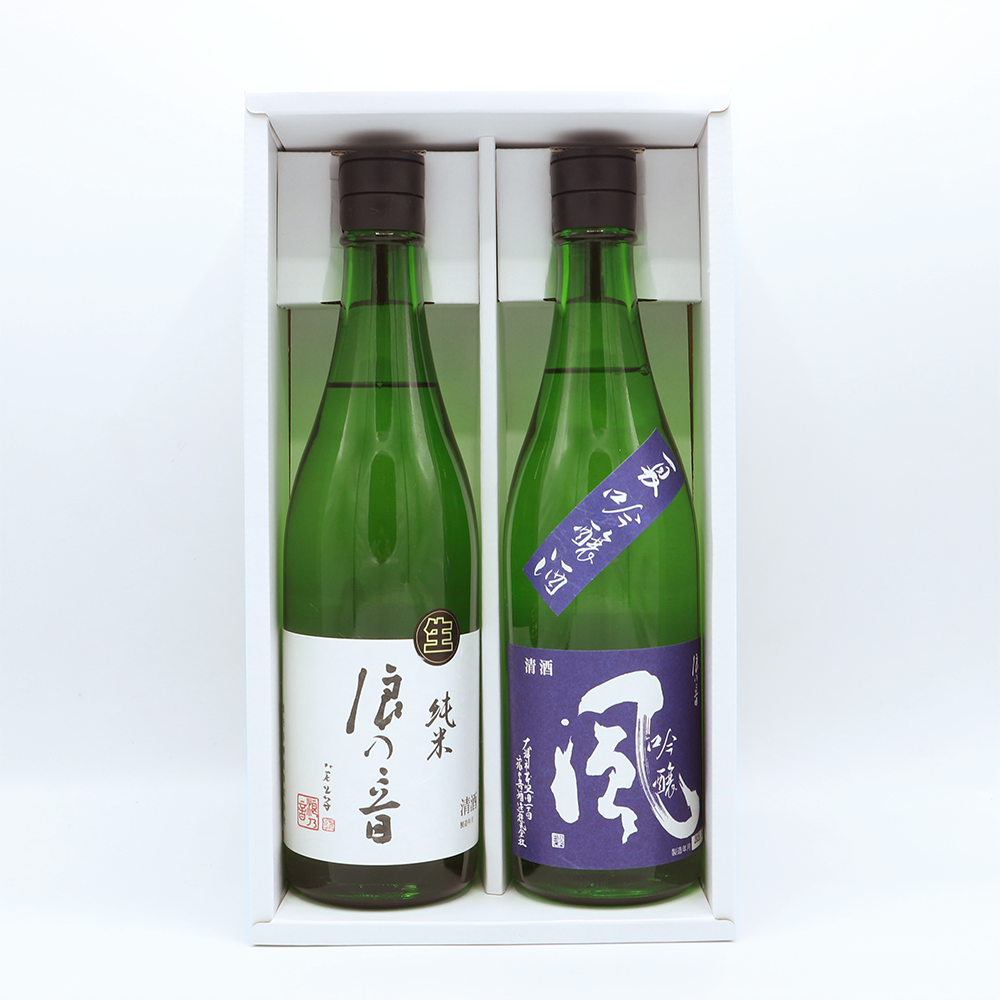 お中元限定セット【夏吟醸生「風」1本・純米酒生酒】720ml2本セット(N-35)