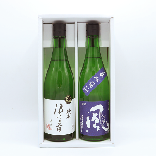 お中元限定セット【夏吟醸生「風」1本・純米酒生酒】720ml2本セット(N-35)